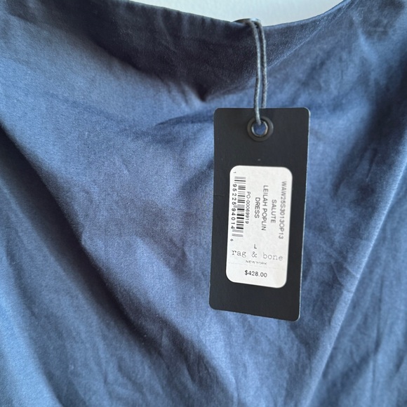 rag & bone Leilah Poplin Dress Women's Size Large NWT - Picture 7 of 13